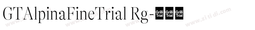 GTAlpinaFineTrial Rg字体转换